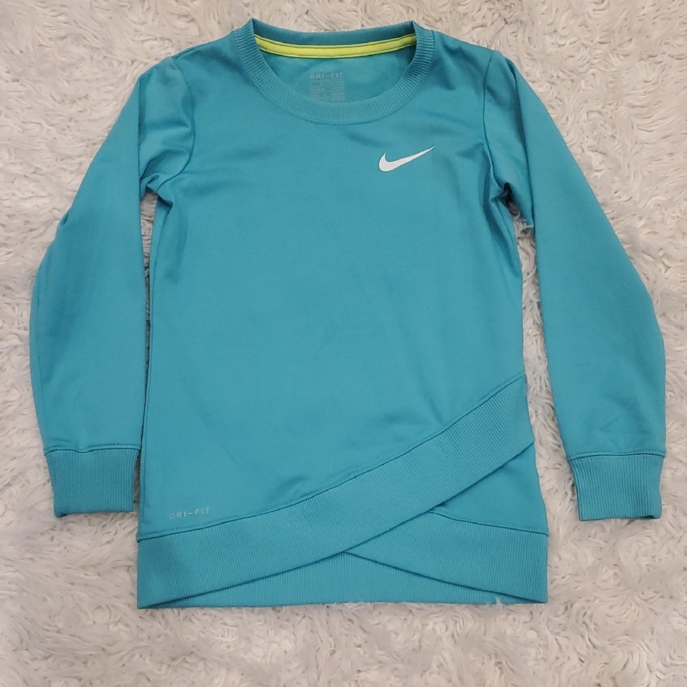 Nike | Girks Teal Long Sleeve Dri-FIT Shirt